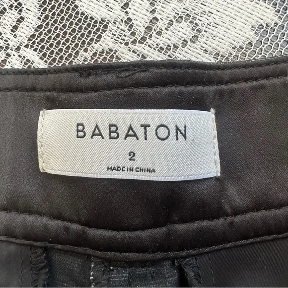 Aritzia Babaton The New Command Pant in Black Gloss Sz 2 - Picture 6 of 11